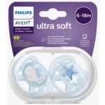 Philips Avent Ultra-soft Pacifier -6+ Months (Whale/Stars) - Image 4