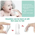 Silicone Finger Toothbrush - الصورة 3