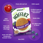 Sprout, Organic Wafflez, Blueberry Apple-5 Packs - Image 2