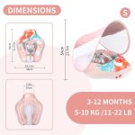  SwimBobo, Swimming Ring Floating with Canopy- Pink flamingo - Image 5