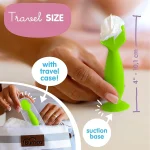 ⁦Bumco, Baby Diaper Cream Brush with case, Mini on the go⁩ - الصورة ⁦3⁩