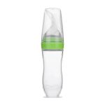 Xunyi, Silicone Baby Squeeze Nursing Bottle with Spoon