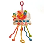Montessori UFO Silicone Pulling String Toy