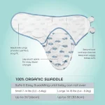 MOON, Organic Swaddle Pack of 2 - الصورة 11