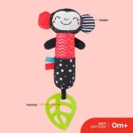 Moon, Soft Rattle Plush Toy & Teether - الصورة 4