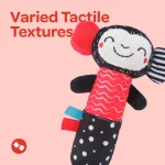 Moon, Soft Rattle Plush Toy & Teether - الصورة 5