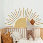 Large Rising Sun Wall Sticker (DY005) - الصورة 2
