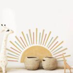 Large Rising Sun Wall Sticker (DY005) - الصورة 3