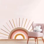 Large Rising Rainbow Wall Sticker (JY025) - Image 2