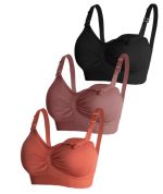 Nursing Bra Set, Assorted Color 3pcs.