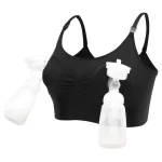Blooming Blossom - Hands free Pumping & Nursing Bra- Black