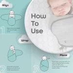 MOON, Organic Swaddle Pack of 2 - الصورة 4