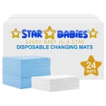 Star Babies, Disposable Changing Mats, Assorted- 24pcs.