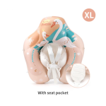  SwimBobo, Swimming Ring Floating with Canopy- Pink flamingo - Image 4