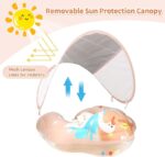  SwimBobo, Swimming Ring Floating with Canopy- Pink flamingo - Image 3