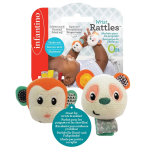 Infantino, Wrist Rattles - Monkey/Panda