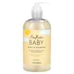 SheaMoisture, Baby Wash & Shampoo, Raw Shea, Chamomile & Argan Oil- 384ml.