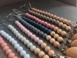 Silicone Wood Pacifier Chain Clip