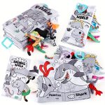 TiiBaby, Soft Baby Books- Black & White - Image 2