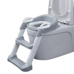Ladder Folding Toilet Potty Seat- Gray