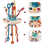 Montessori UFO Silicone Pulling String Toy - Image 9