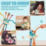 Montessori UFO Silicone Pulling String Toy - Image 7