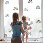 Blue Rainbow Wall Stickers 6 sheets/pack (PA183) - الصورة 3