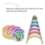 Twinkle - Rainbow Stacker Silicone Toy 7pcS. - الصورة 2