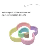 Twinkle - Rainbow Stacker Silicone Toy 7pcS. - الصورة 5