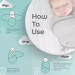 MOON, Organic Swaddle Pack of 2 - Image 4