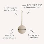 mushie Silicone Pacifier Holder Case - الصورة 4