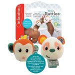Infantino, Wrist Rattles - Monkey/Panda