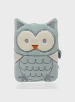 Babyjem - Cherry Seeds Filled Velvet Colic Pillow Owl - الصورة 3