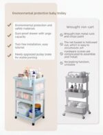 Baby Drawer Storage Organizer with trolley - الصورة 10