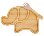 Milk it baby, Bamboo Tableware - Elephant Suction Plate & Fork Set - الصورة 5