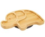 Milk it baby, Bamboo Tableware - Elephant Suction Plate & Fork Set - الصورة 4