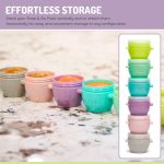 melii Snap & Go Baby Food Storage Containers with lids - 10pcs. - Image 2