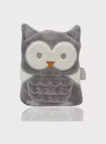 Babyjem - Cherry Seeds Filled Velvet Colic Pillow Owl - الصورة 4