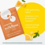 UpSpring, Milkflow Drink Mix mango & orange , 16 Packets - الصورة 2