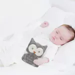 Babyjem - Cherry Seeds Filled Velvet Colic Pillow Owl - الصورة 2