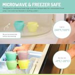 ⁦melii Snap & Go Baby Food Storage Containers with lids - 10pcs.⁩ - الصورة ⁦4⁩