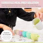 ⁦melii Snap & Go Baby Food Storage Containers with lids - 10pcs.⁩ - الصورة ⁦3⁩