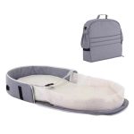 ⁦Portable Baby Bed with Mosquito Net - Grey⁩ - الصورة ⁦2⁩