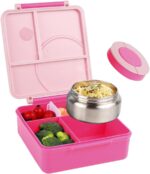 Bento Lunch Box with Thermos Food Jar - PINK