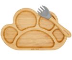 Milk it baby, Bamboo Tableware - Tiger Paw Suction Plate & Fork Set - الصورة 5