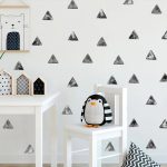 black triangle Wall Stickers 6 sheets/pack (PA118)