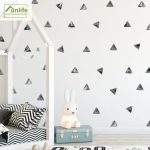 black triangle Wall Stickers 6 sheets/pack (PA118) - Image 2