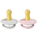 Bibs Colour Natural Rubber Latex Pacifier (2- Pack) - Haze/ Blossom - الصورة 2