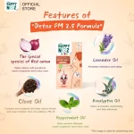 Happy Noz, Organic Onion Sticker, Detox PM2.5 + Clove Oil, 6pcs. - 0+ Months - Image 4