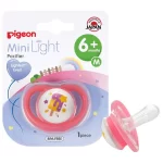 Pigeon, Mini Light Pacifier, Pink 1pc/pack, 6+ Months